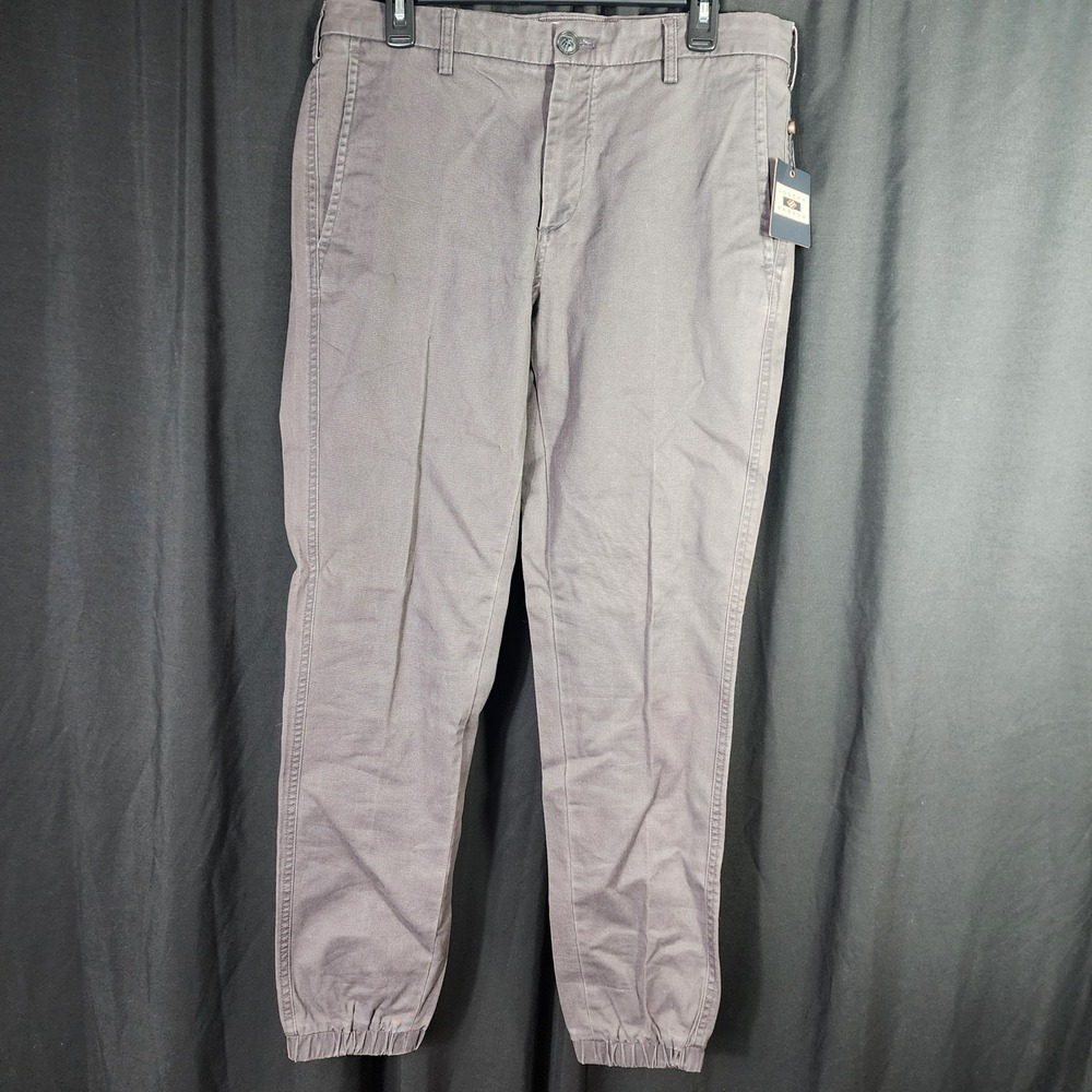 Joseph‎ Abboud Mens Stretch Slim Fit Jogger Pants Gray Cotton Twill 34x32 NWT